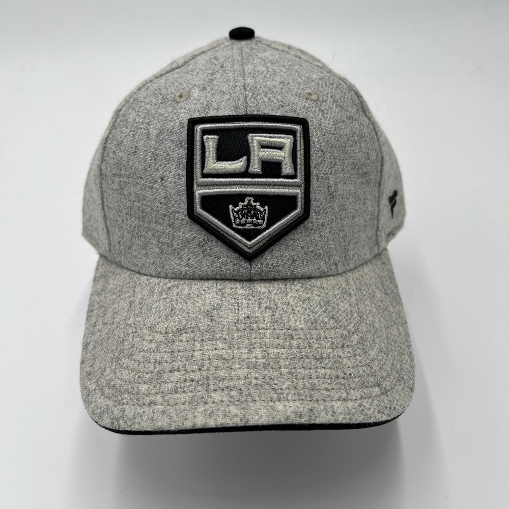 Fanatics‎ LA Kings NHL Adjustable Wool Blend Hat Heather Gray Embroidered Logo